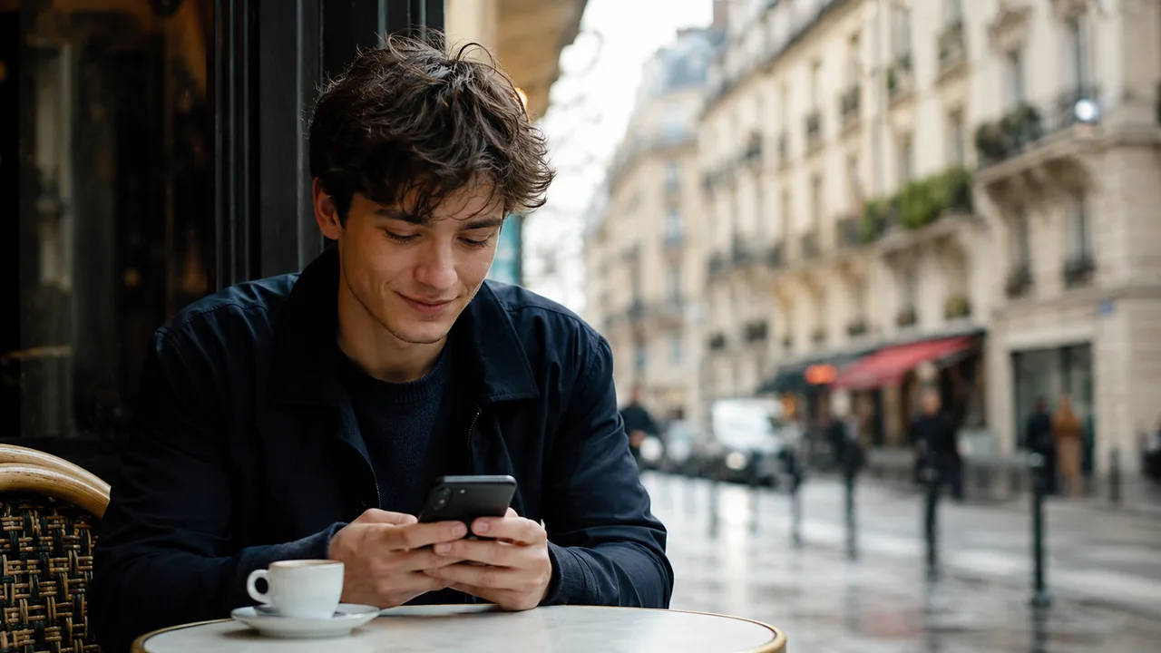 Jeune homme français qui cherche son premier plan cul sur une application de rencontre