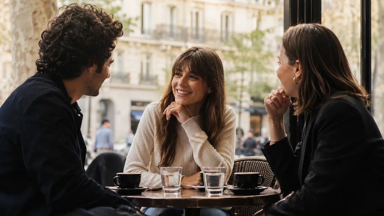 Première rencontre détendue avant un plan à 3 réussi